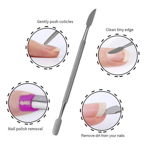 Cuticle Pusher And Spoon Nail Cleaner