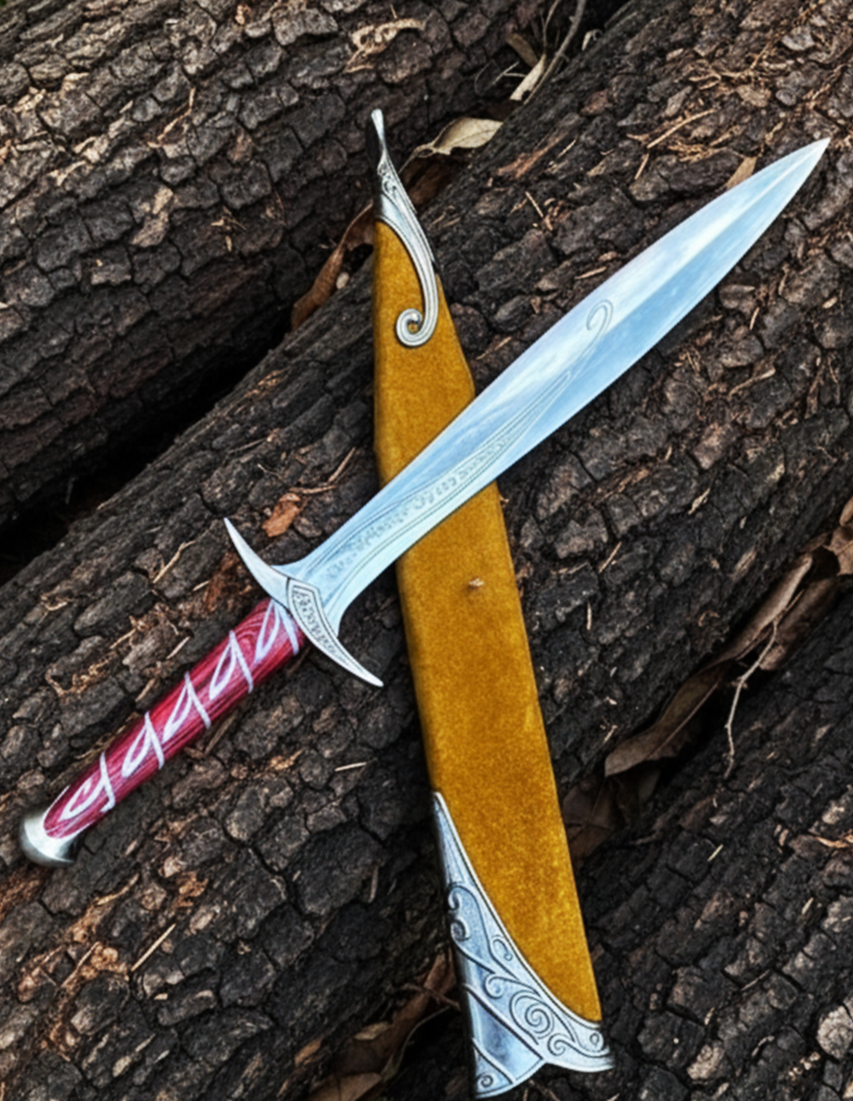 Elven Rune Short Sword Replica | Hand-Forged Fantasy Halfling Dagger